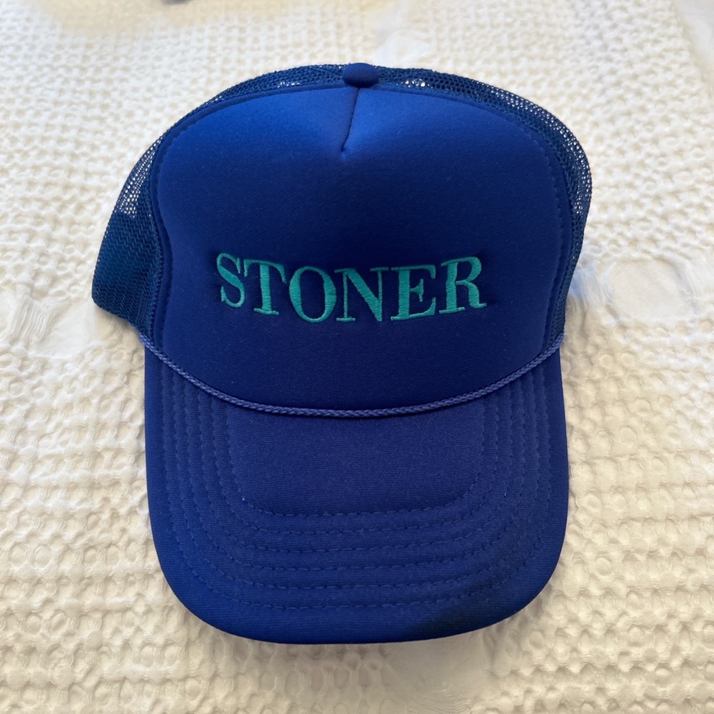 Fun blue trucker hat